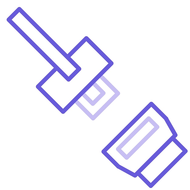 Vector a blue and white drawing of a number 2