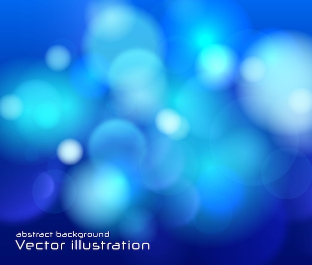 Vector blurred bright abstract bokeh effect