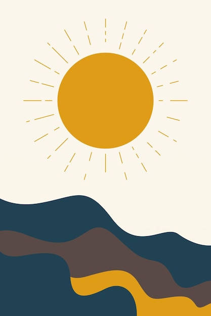 Vector bohemian wall decor middle east wall art decoration background printable desert wall art decoration