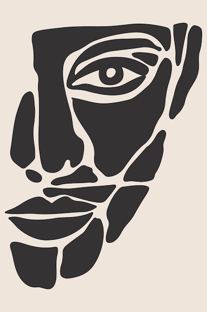 Vector boho art illustration