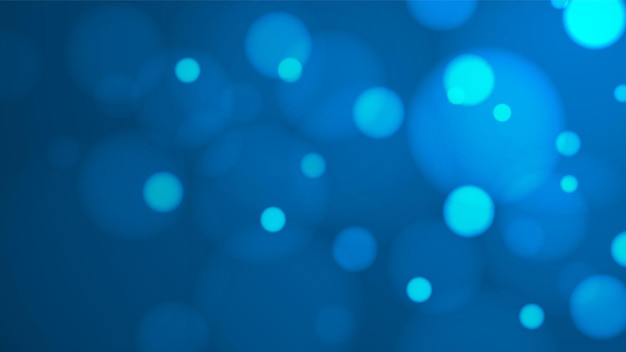 Vector bokeh light design on blue background