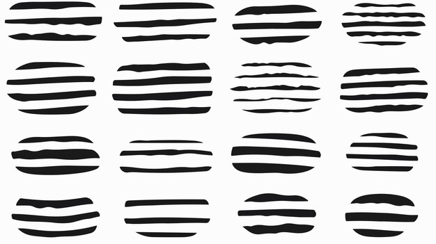 Vector bold black highlighter and underline for professional documents