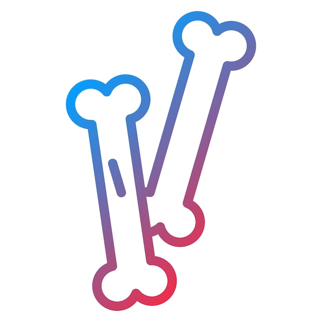 Vector bones icon vector image can be used for museum