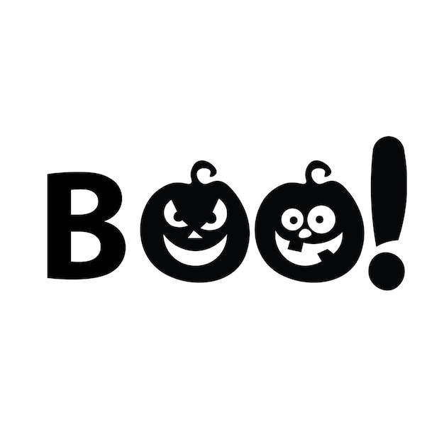 Vector boo transparent background