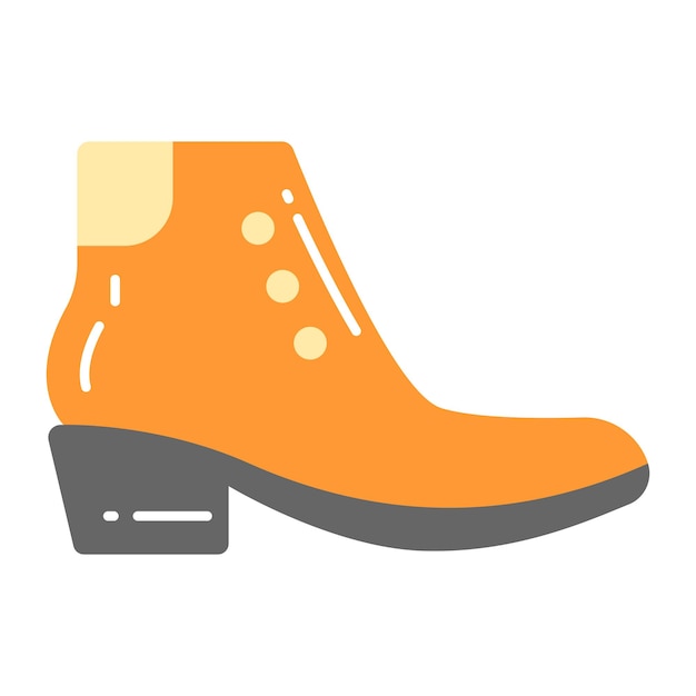 Vector boot vector in modern and trendy style premium icon
