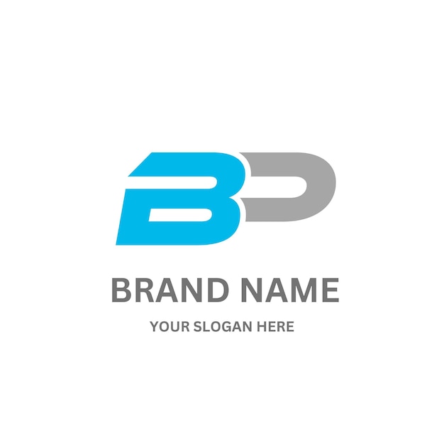 Vector bp215 letter bp logo design