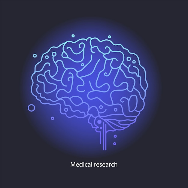 Vector brain concept_02