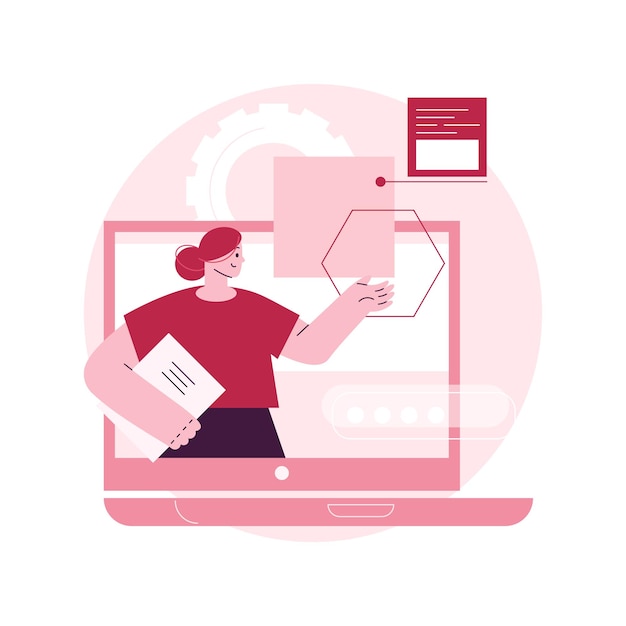 Vector brand communication guideline abstract concept vector illustration