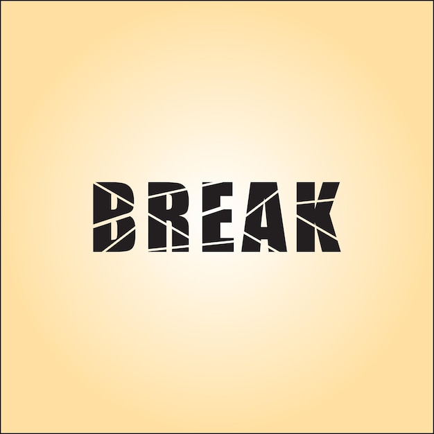 Vector break logo