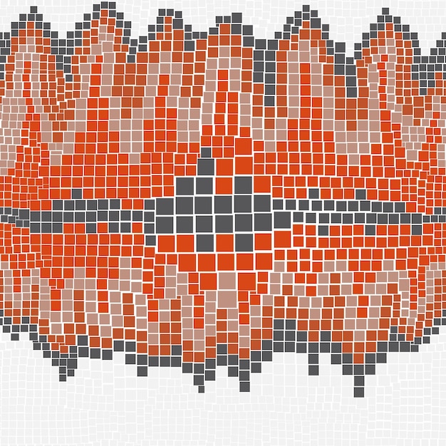 Vector bright abstract mosaic seamless pattern vector background for design and decorate backdrop