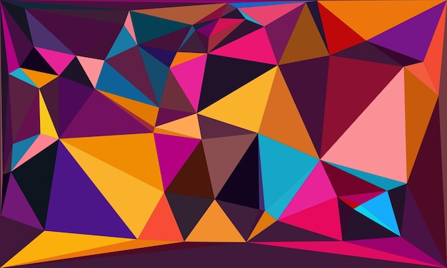 Vector bright and bold polygon background collection for creative digital projects