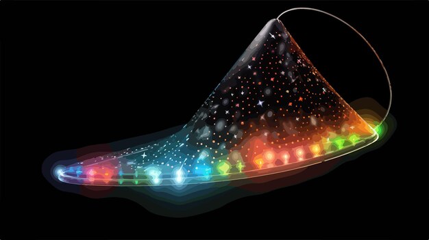 Vector bright mesh phone receiver marker with glare effect