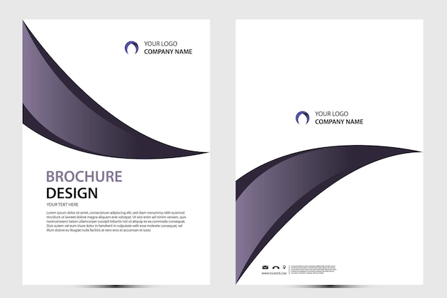 Vector brochure layout template cover design background