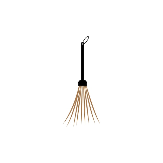 Vector broom icon