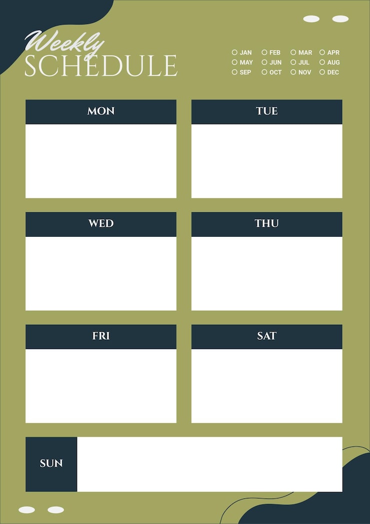 Vector budget planner template