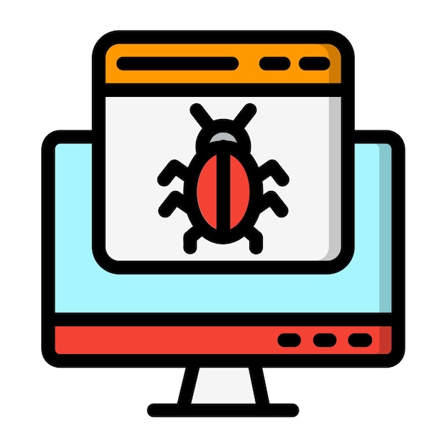 Vector bug vector icon design illustration