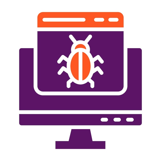 Vector bug vector icon design illustration