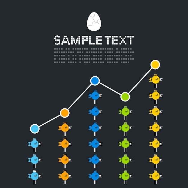Vector business a chicken