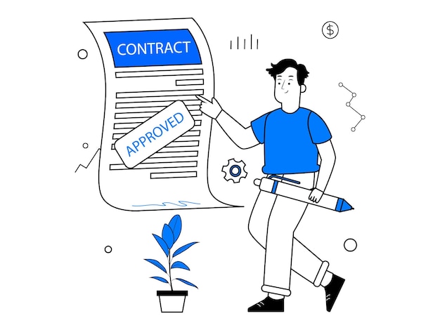 Vector business illustration art work