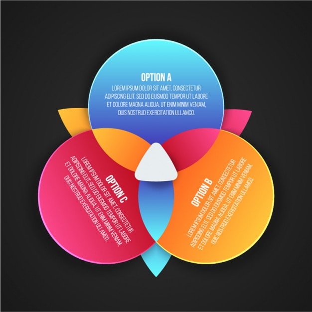 Vector business infographic in abstract style