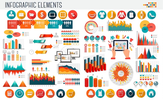 Vector business infographics template