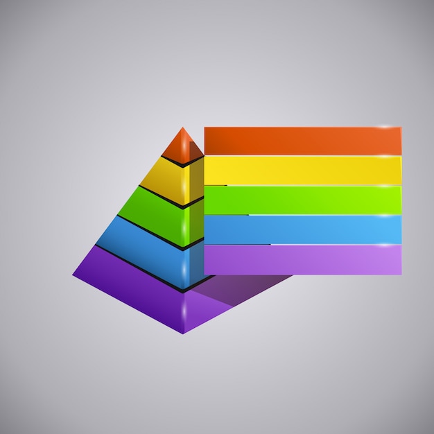 Vector business piramida