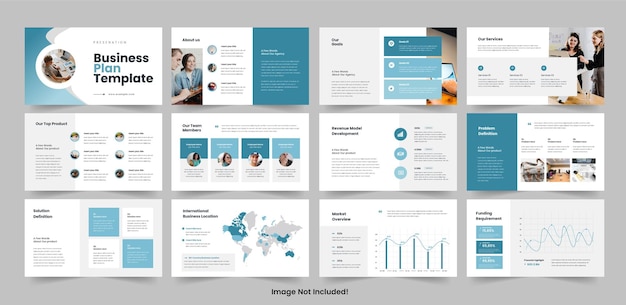 Vector business plan presentation template
