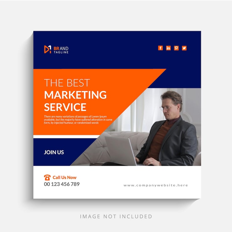 Vector business promotion social media instagram post template