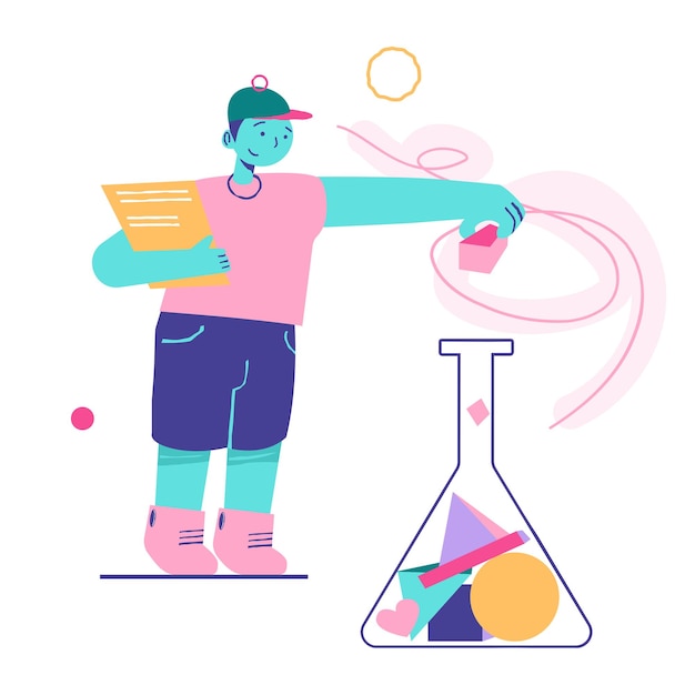 Vector business startup project testing