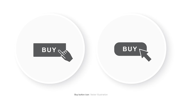 Vector buy button icon design vector illustration