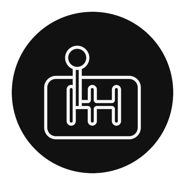 Vector car shift vector illustration