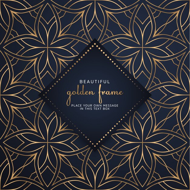 Vector cards or invitations with mandala pattern