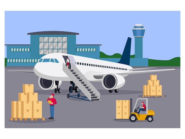 cargo delivery service airplane