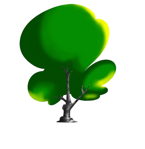 Vector cartoon tree design