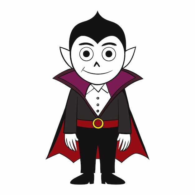 Vector cartoon vampire illustration
