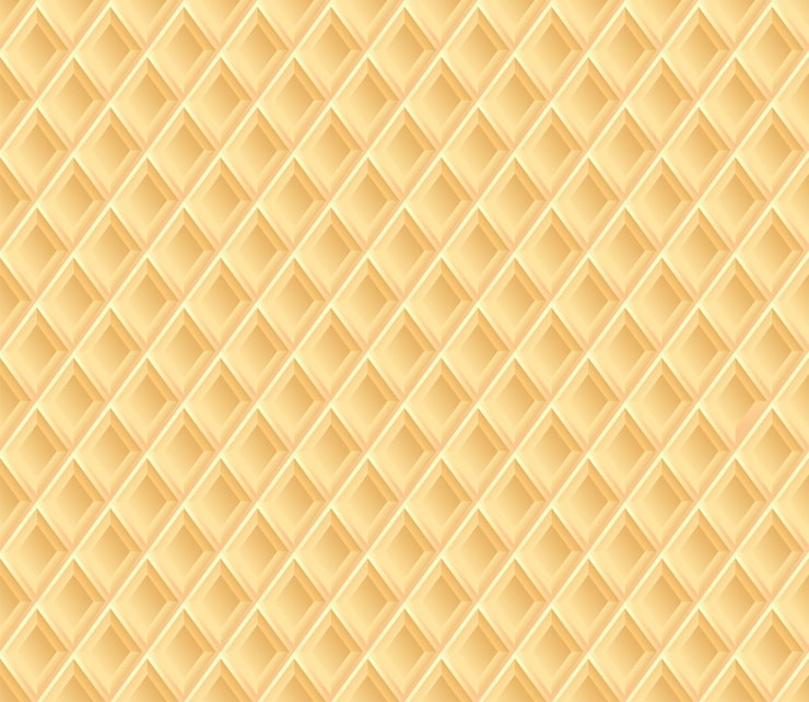 Cartoon waffle texture. Seamless vector pattern
