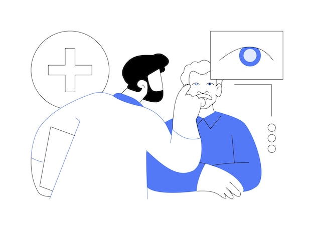 Vector cataracts abstract concept vector illustration