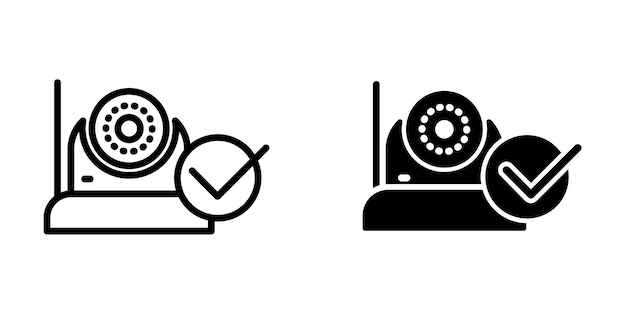 Vector cctv icon design template