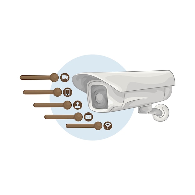 Vector cctv illustration