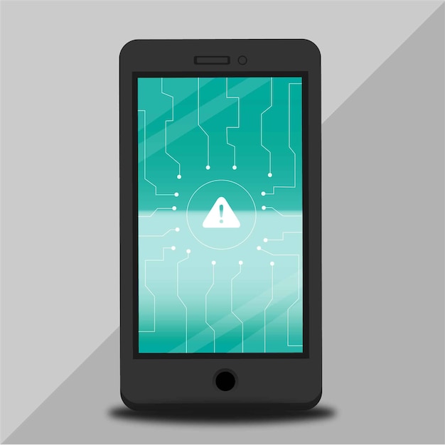 Vector cellphone alert