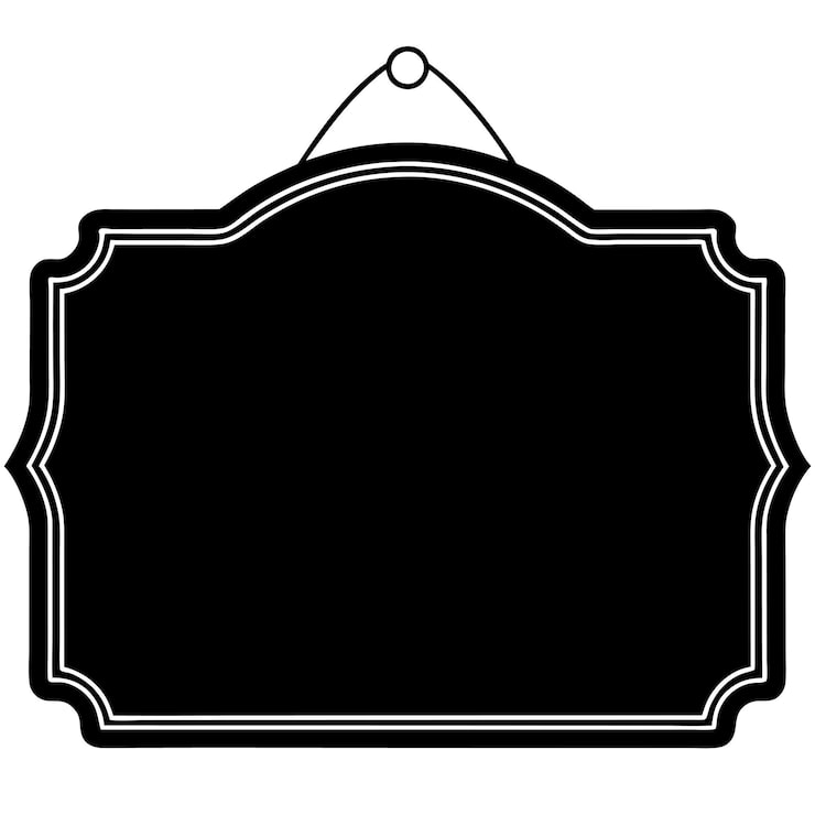 Vector chalkboard signs for rustic decor design