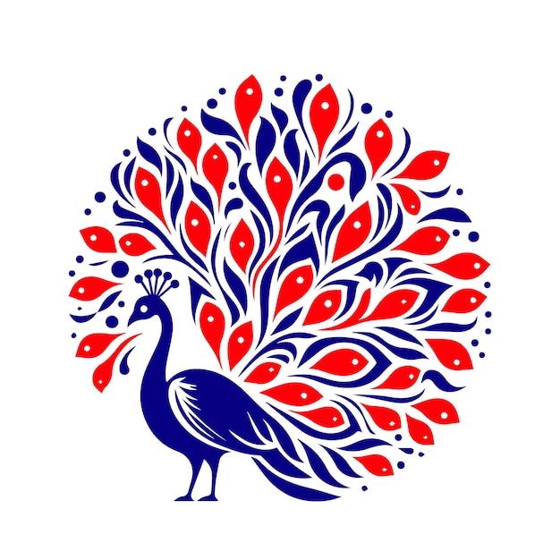 charming peacock silhouette vector illustrations for creative dcor