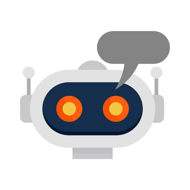 Vector chatbot icon flat illustration of chatbot vector icon for web design