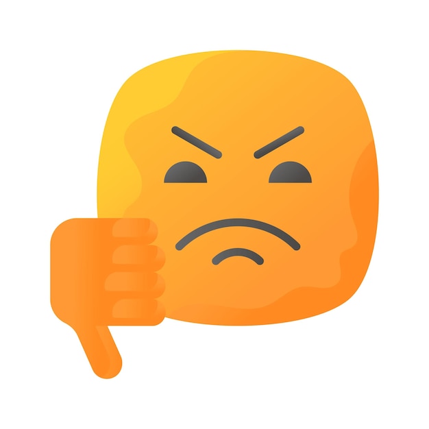 Vector check this amazing icon of dislike emoji unique and creative vector