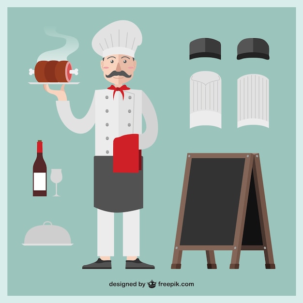 Vector chef illustration
