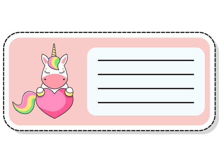 Vector children label notebook stickers notepad stickers vector illustration