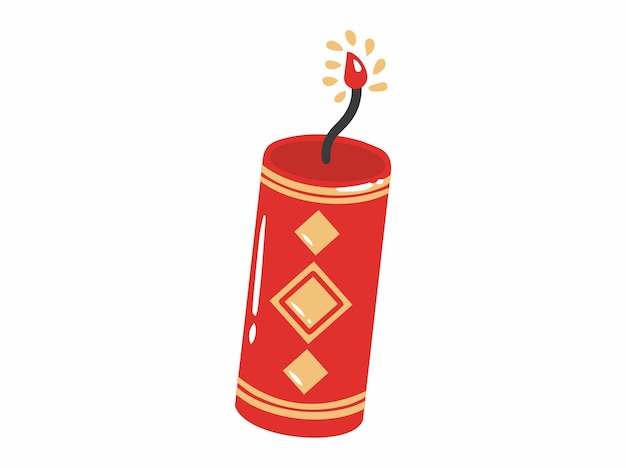 Vector chinese new year firecrackers illustration