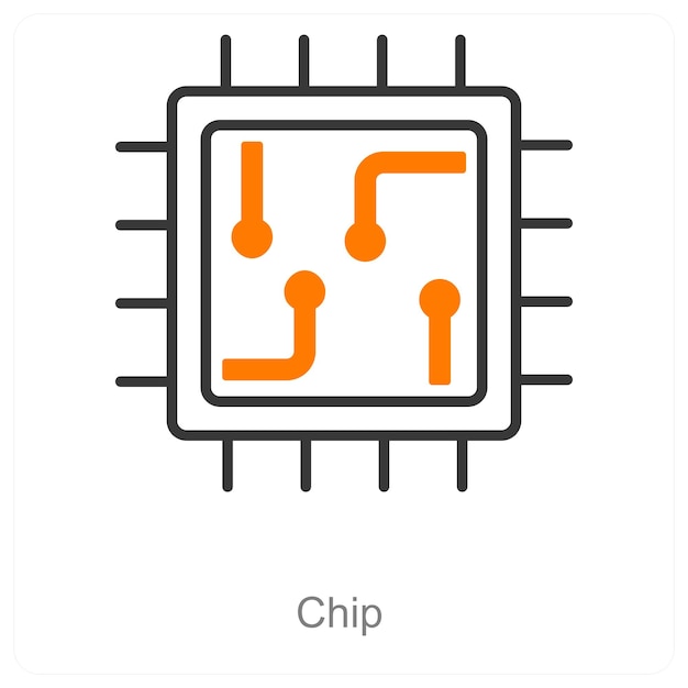 Vector chip icon
