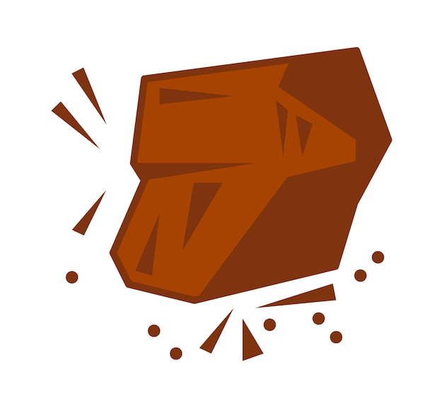 Vector chocolate peace icon vector illustration