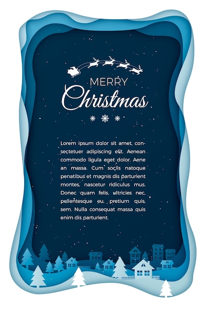 Vector christmas and new year greeting card